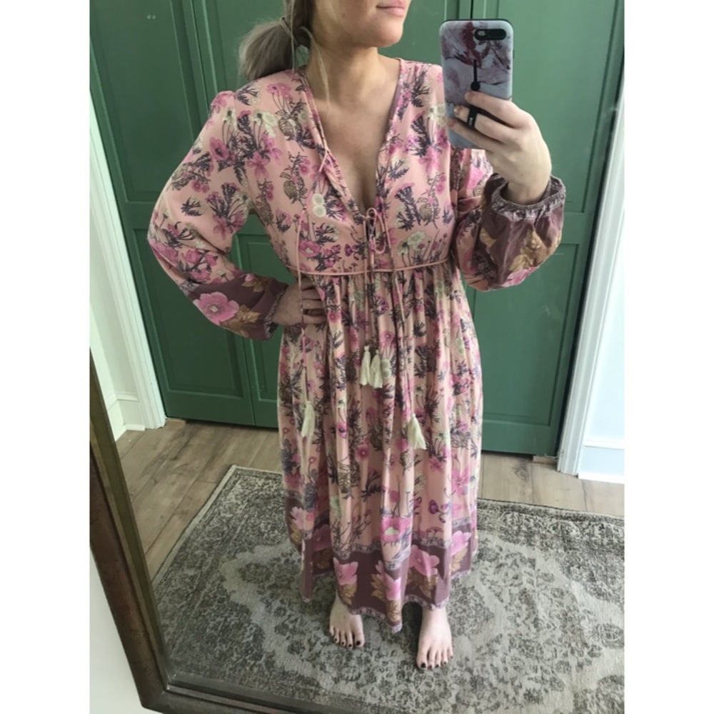 Amazon nightgown boho midi dress
